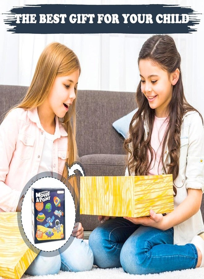 ستوريو مجموعة ستوريو تويز للرسم والتلوين - رواد فضاء - مجموعة تماثيل جبسية للأطفال من عمر 5 سنوات مع لوحة ألوان وقالب - هدية مثالية للأطفال من 3 إلى 8 سنوات - ألوان متعددة - Image 4